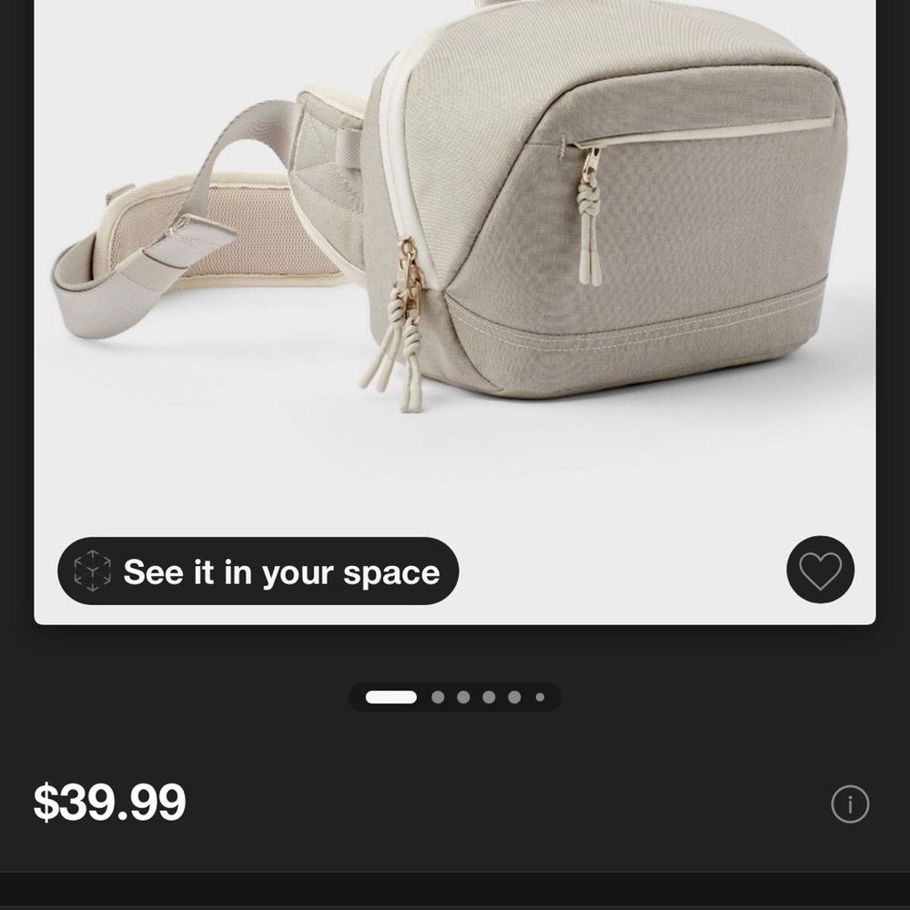 Heyday Cream Camera Bag